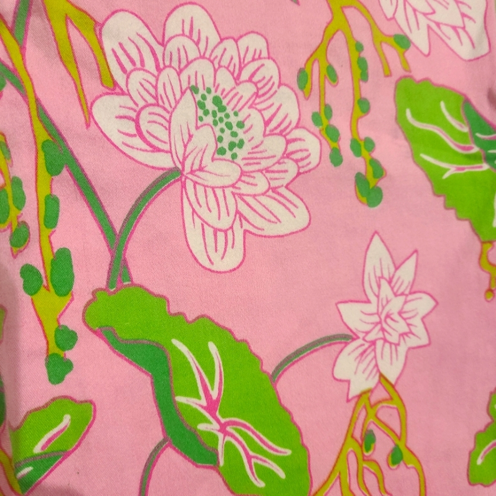 Gretchen Scott high waisted pink and green floral pants - Picture 5 of 5